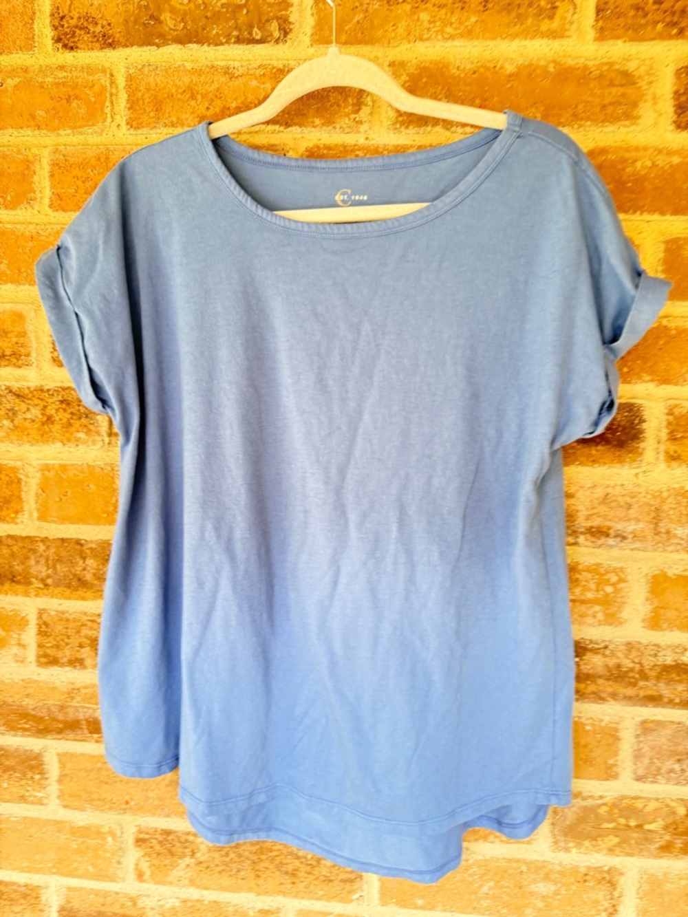 C Relaxed Sky Blue Short Sleeve Tee